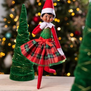 Elf On The Shelf Claus Couture Collection Gifts & Glamour Party Dress Outfit CCPLAIDDR